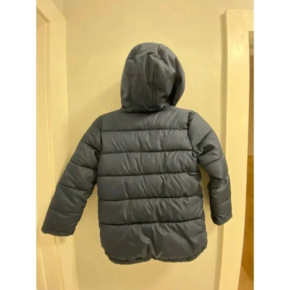 KIDS NAVY BLUE FADED GLORY PUFFER JACKET SIZE SMALL 6-7  NO FLAWS  NO DEFECTS - Picture 5 of 8